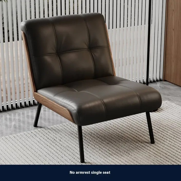 Italian cowhide single chair