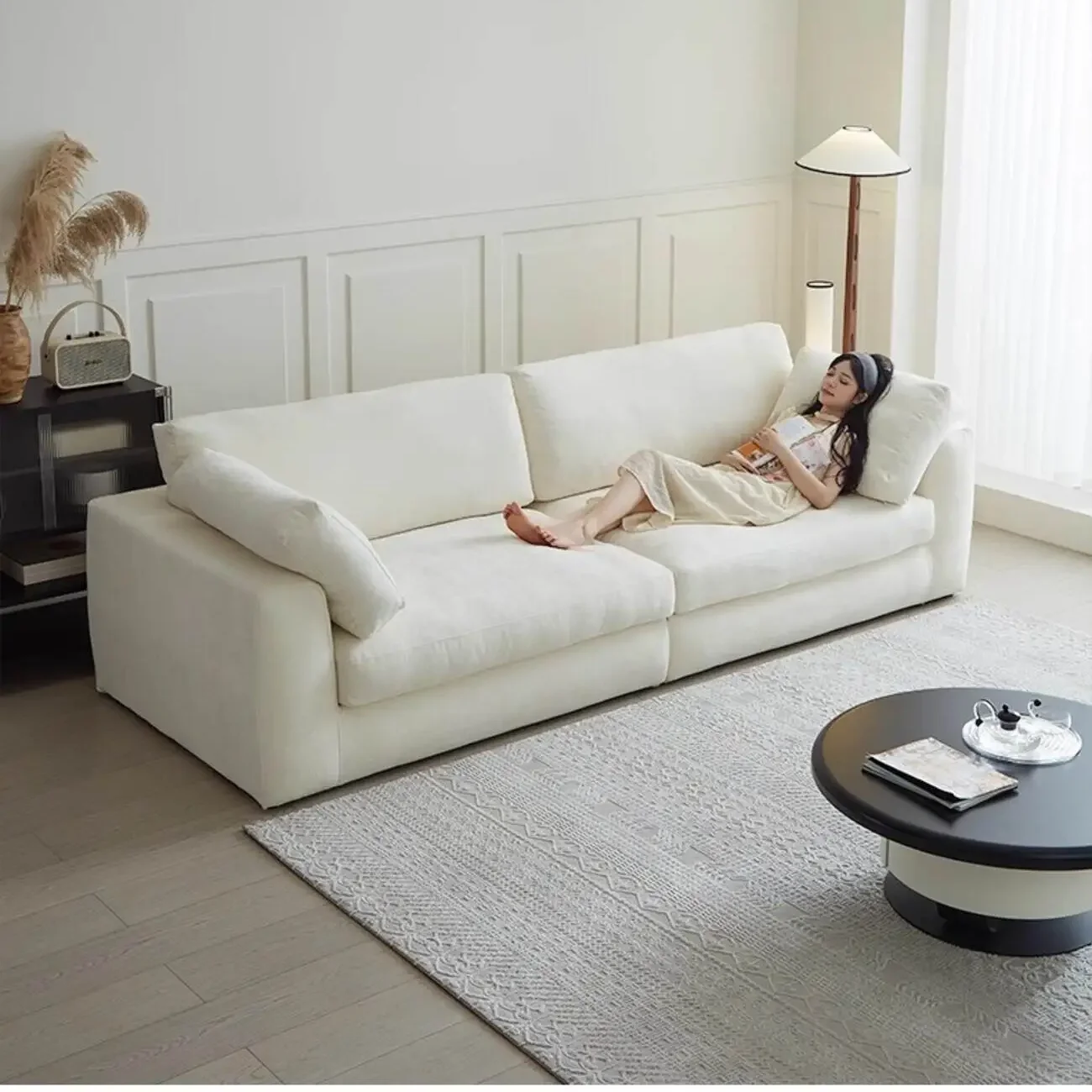 主图-01 Globe Sofa - Removable and Washable Cotton-Linen Upholstered Sofa