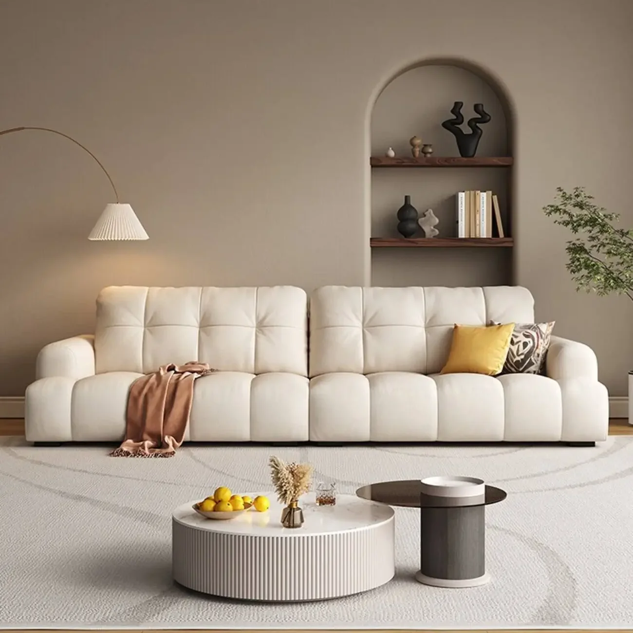 主图-01 Globe Sofa - Natural Breeze Direct-Vent Linen Sofa