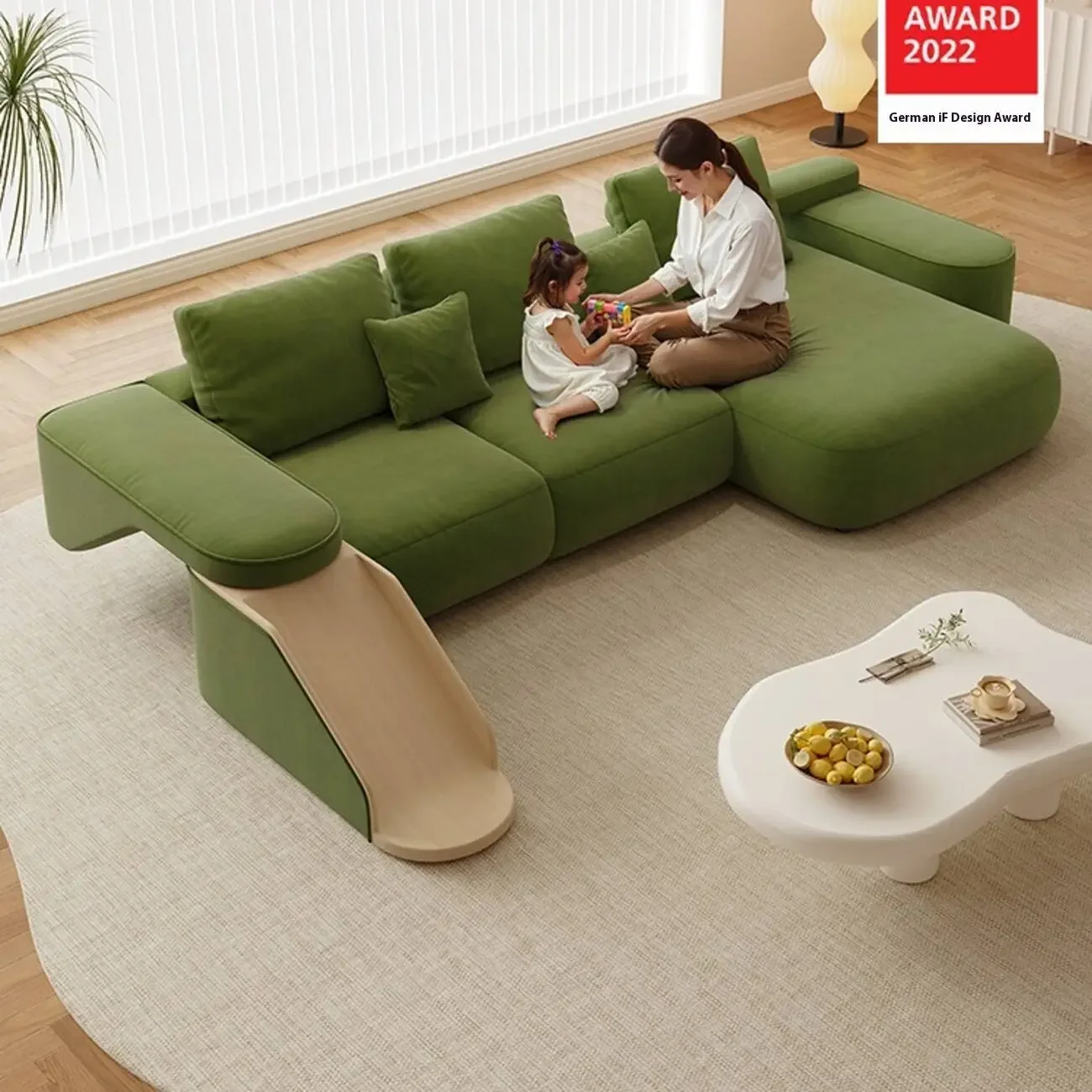 主图-01 Globe Sofa - Minimalist Contoured Upholstered Sofa