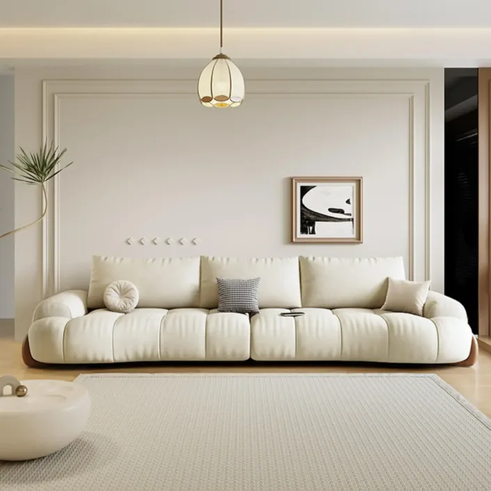 Globe Sofa - New French Curved Tech Fabric Sofa Globe Sofa - New French Curved Tech Fabric Sofa