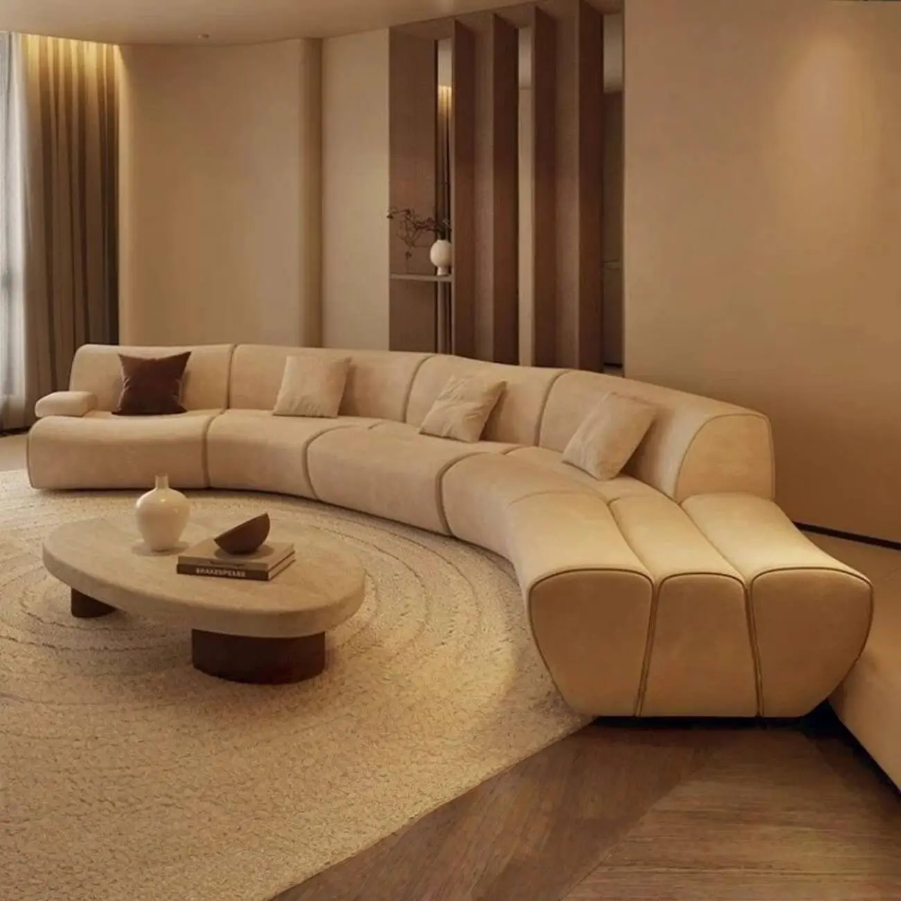 主图-01 Globe Sofa - Boucle Lamb fleece Compressed Sofa