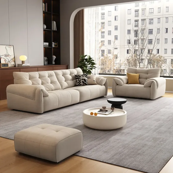 Globe Sofa - Modular Cream-Style Fabric Sofa Globe Sofa - Modular Cream-Style Fabric Sofa