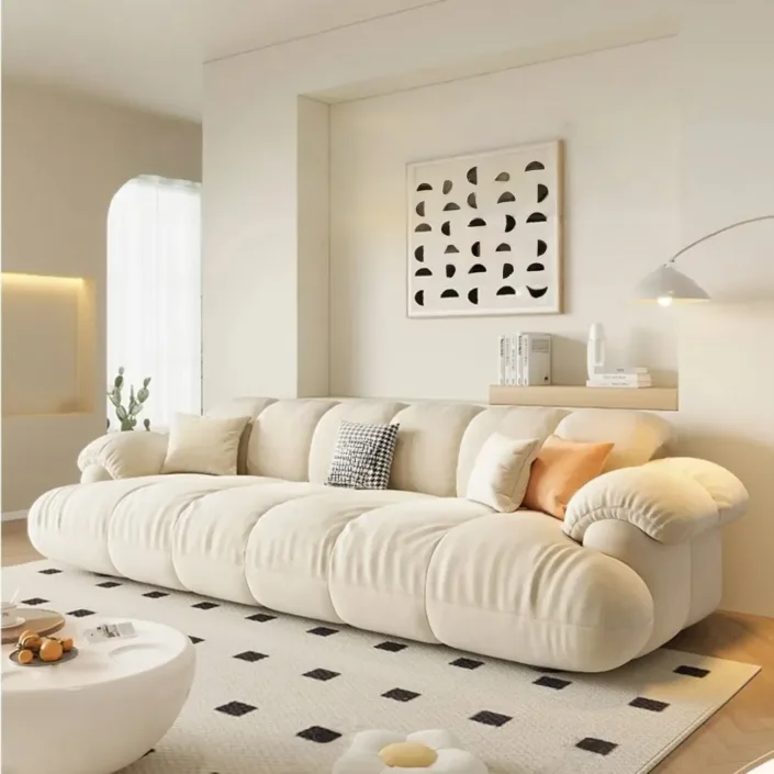 Globe Sofa - Cloud Puff Modern Minimalist Straight Sofa Globe Sofa - Cloud Puff Modern Minimalist Straight Sofa