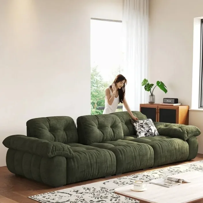 Globe Sofa - Chenille Italian Minimalist Adjustable Fabric Sofa Globe Sofa - Chenille Italian Minimalist Adjustable Fabric Sofa
