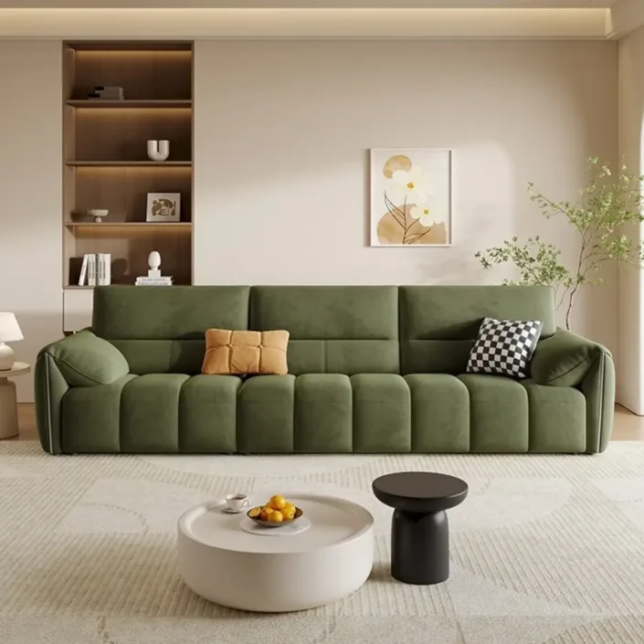 Globe Sofa - New Linear Luxury Milk Fabric Sofa Globe Sofa - New Linear Luxury Milk Fabric Sofa