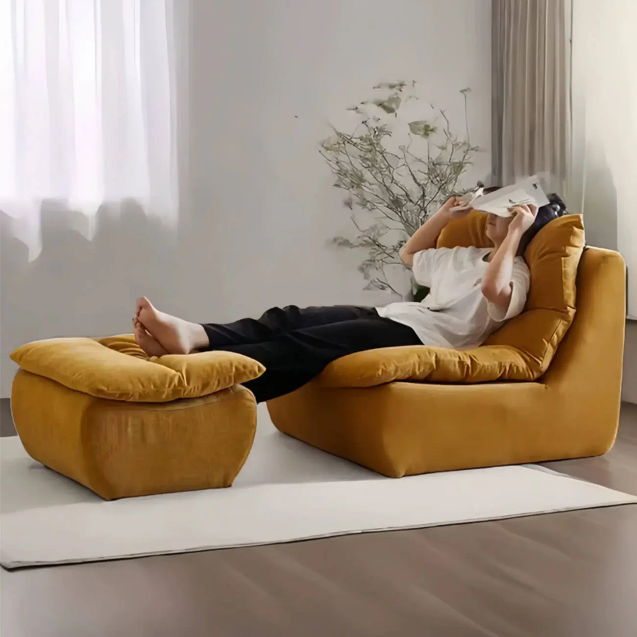 主图-01 Globe Sofa - Down-filled Single-Person Compression Sofa