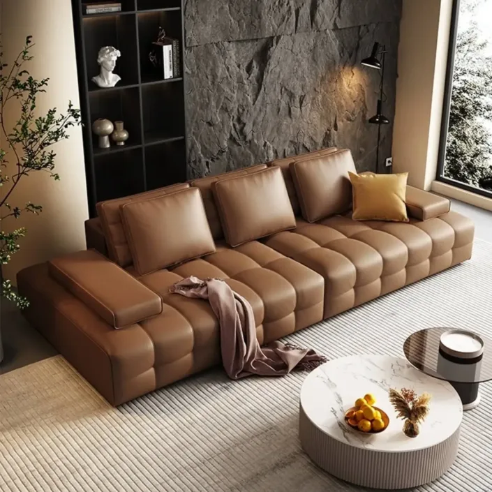 Globe Sofa - Lawrence Italian Minimalist Full Leather Sofa Globe Sofa - Lawrence Italian Minimalist Full Leather Sofa