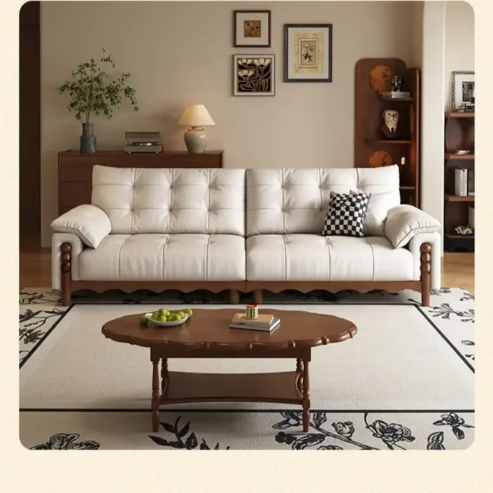 Globe Sofa - Italian Minimalist Mid-Century Cloud Leather Sofa Globe Sofa - Italian Minimalist Mid-Century Cloud Leather Sofa
