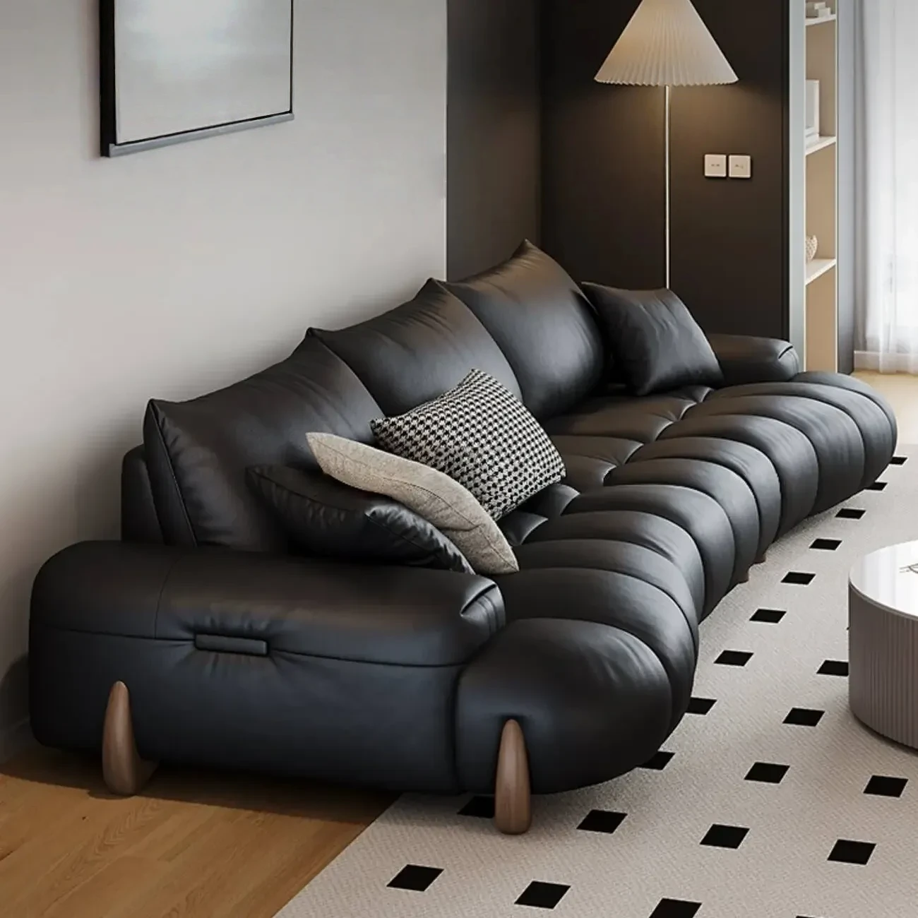 主图-01-434 Globe Sofa - Mosen Vintage Straight Leather Sofa
