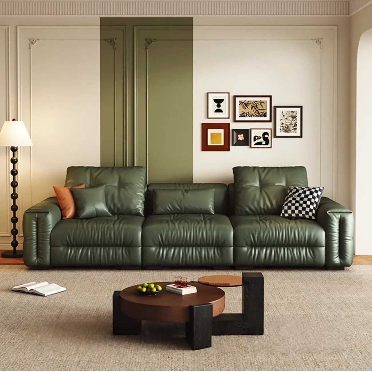 主图-01 Globe Sofa - Eternal Luxury Oasis · Cloudy Feel Leather Sofa