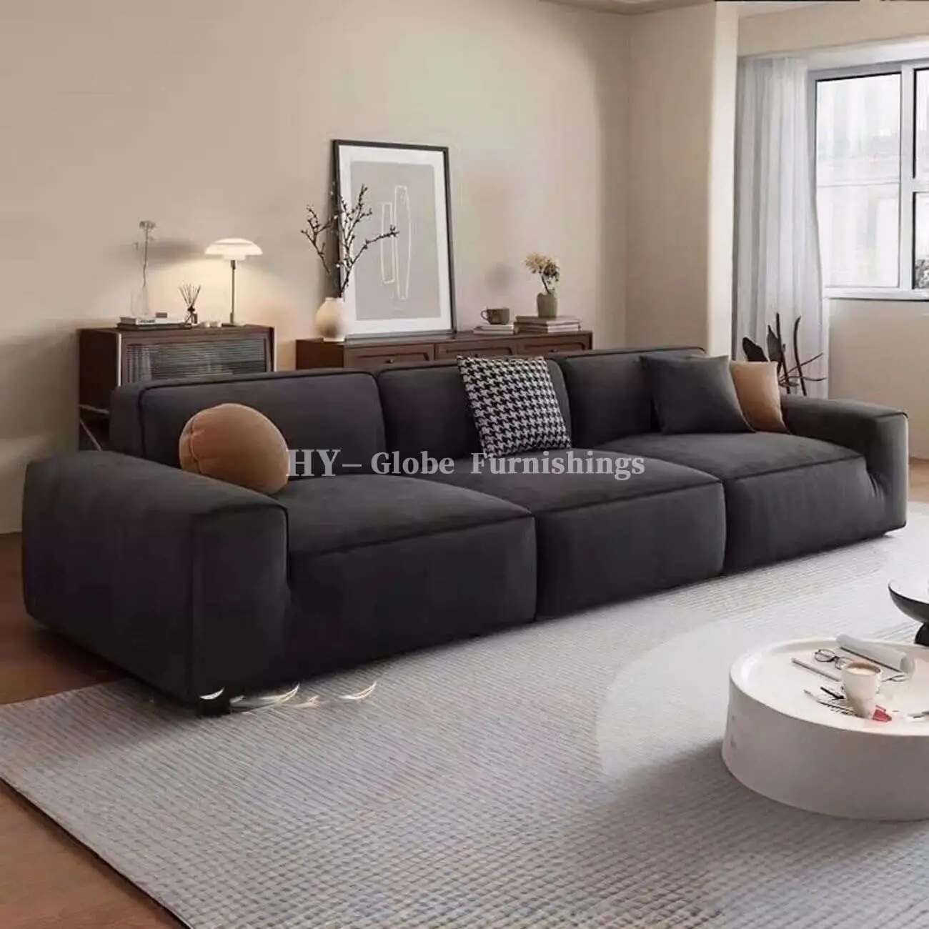 Globe Sofa - Big Black Bull Compressed Sofa 主图-01