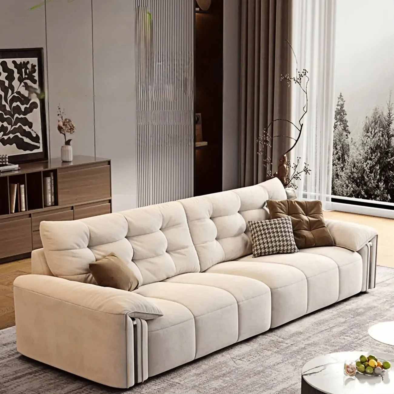 主图-01 Globe Sofa - Modular Italian Minimalist Elephant Ear Cat Scratch Fabric Sofa