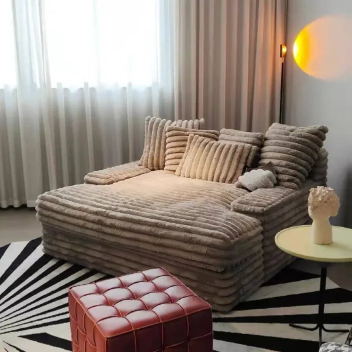 Globe Sofa - Corduroy Deep-Seat Cloud-Style Compression Sofa Globe Sofa - Corduroy Deep-Seat Cloud-Style Compression Sofa