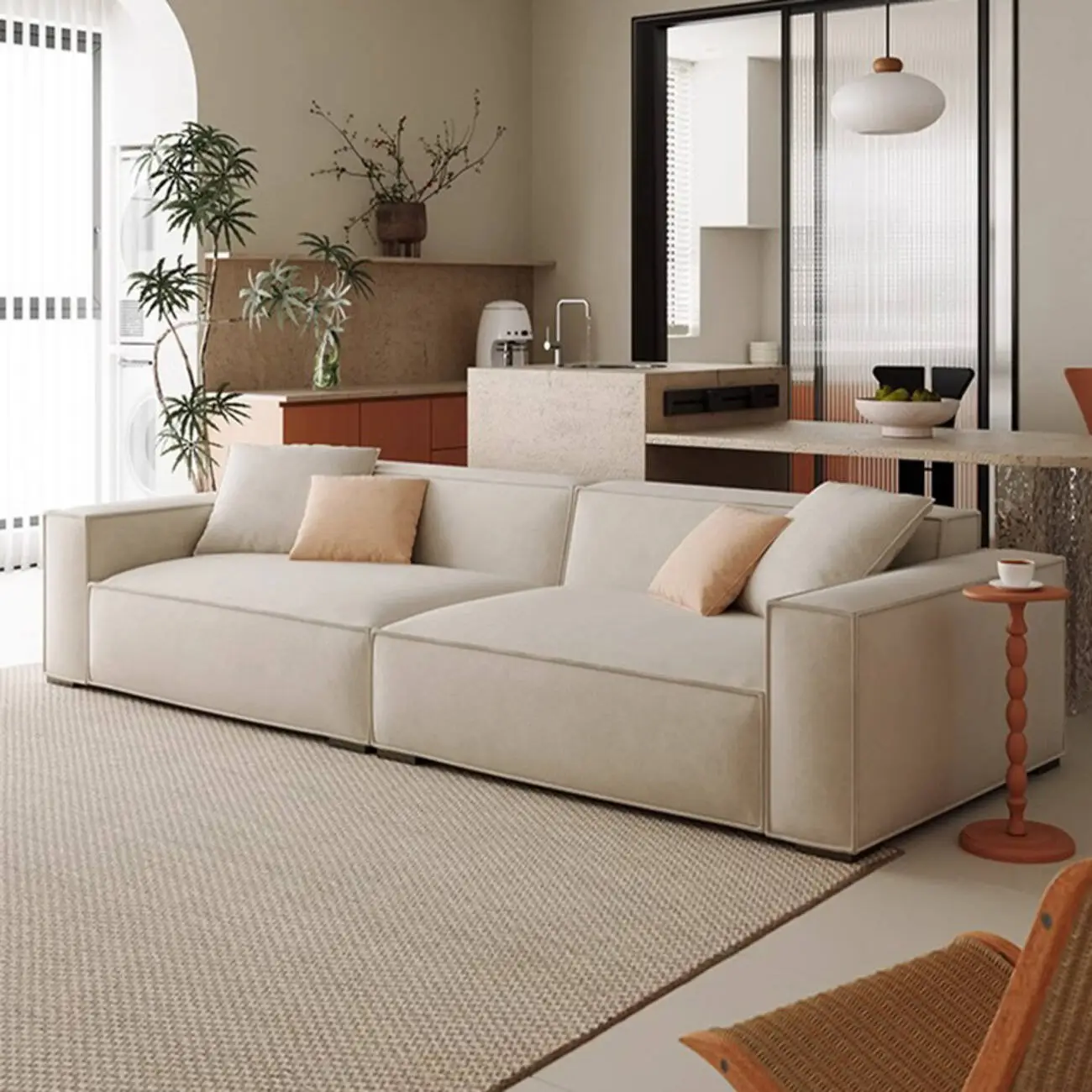 主图-01 Globe Sofa - Tofu block compression sofa