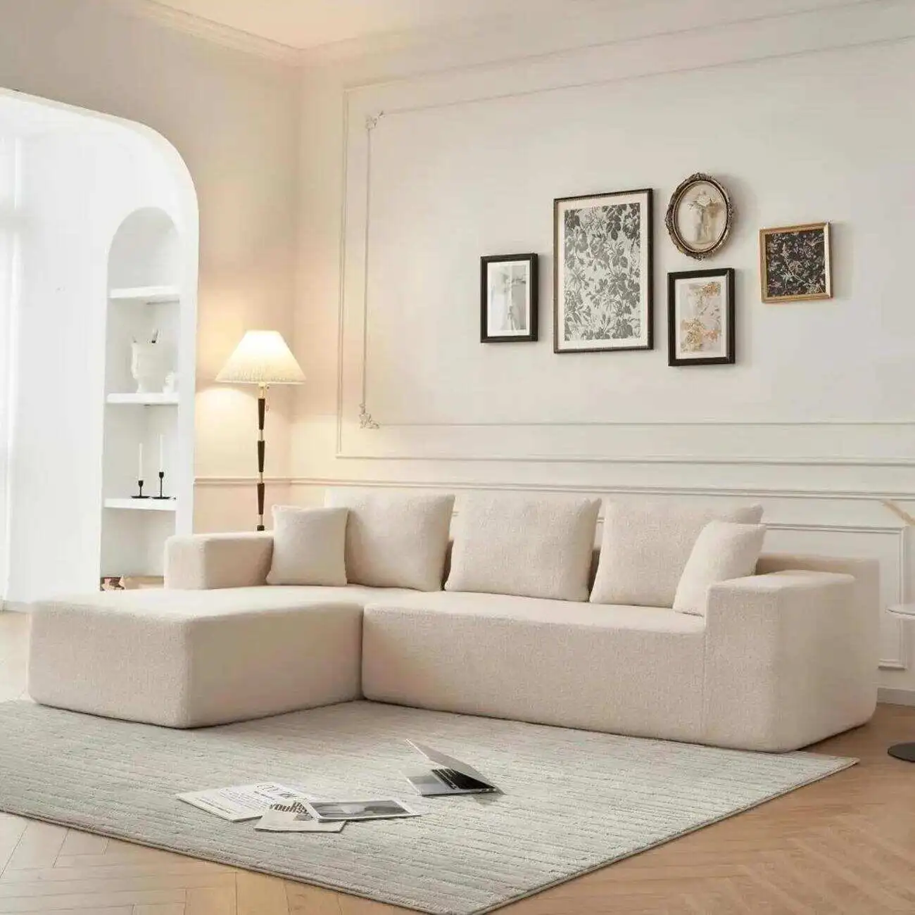主图-02 Globe Sofa - L-Shaped Corner Integrated Compression Sofa