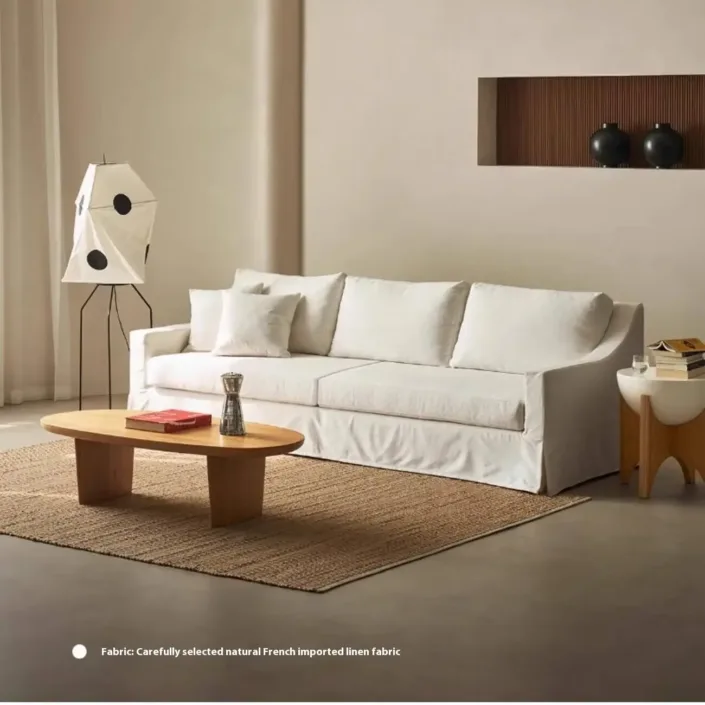 Globe Sofa - Natural Breeze Direct-Vent Linen Sofa Globe Sofa - Natural Breeze Direct-Vent Linen Sofa