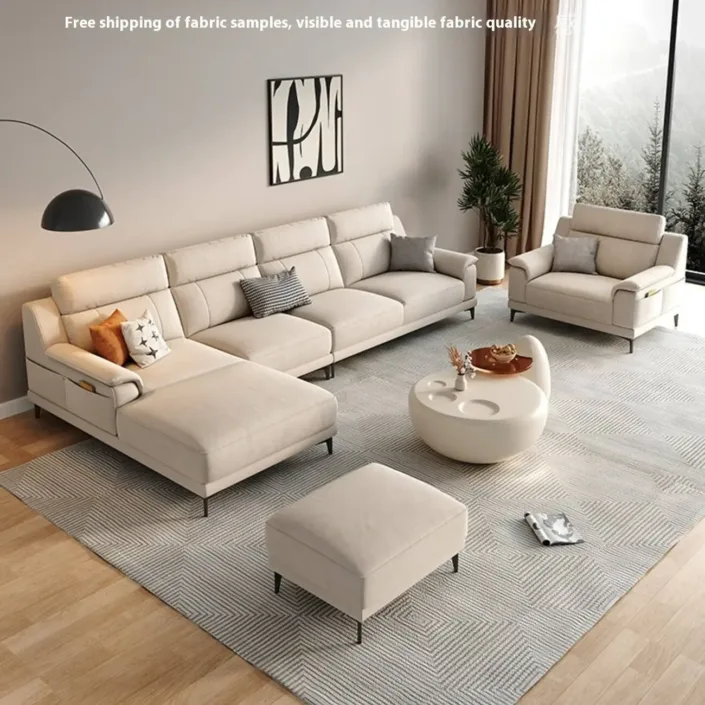 Globe Sofa - Nordic Modern Antibacterial Fabric Corner Sofa Globe Sofa - Nordic Modern Antibacterial Fabric Corner Sofa