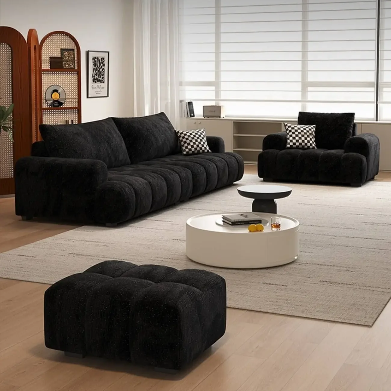 主图-02 Globe Sofa - New Premium Cloud Sofa with Baby's Breath Accents