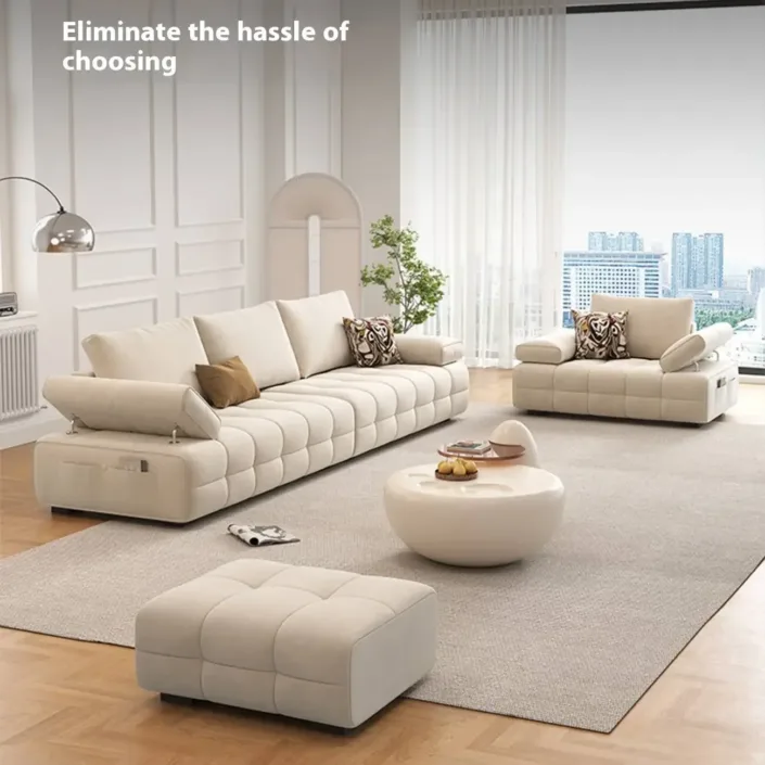 Globe Sofa - Lawrence Adjustable Armrest Sofa Globe Sofa - Lawrence Adjustable Armrest Sofa