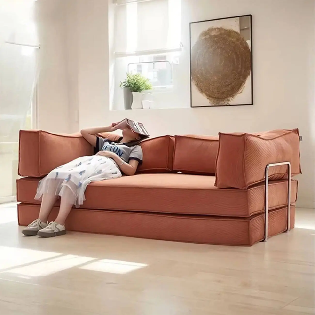 主图-02 Globe Sofa - Lazy Folding Compression Sofa Bed