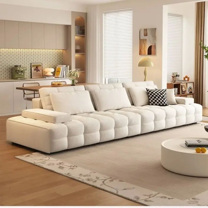 Globe Sofa - New Laurence Premium Straight-Back Fabric Sofa Globe Sofa - New Laurence Premium Straight-Back Fabric Sofa