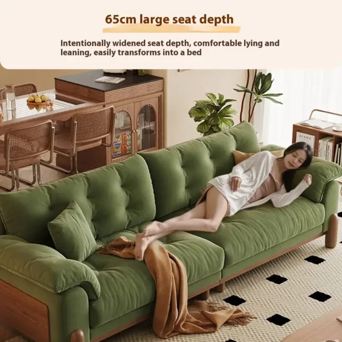 Globe Sofa - Nordic Cloud Solid Wood Upholstered Sofa Globe Sofa - Nordic Cloud Solid Wood Upholstered Sofa