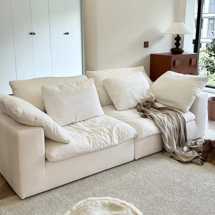 Globe Sofa - Cloud French Cream-Style Compression Sofa Globe Sofa - Cloud French Cream-Style Compression Sofa