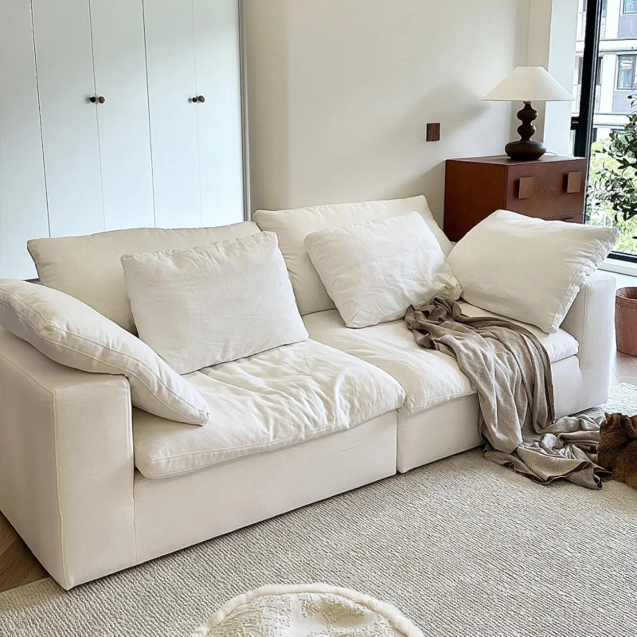 主图-02 Globe Sofa - Cloud French Cream-Style Compression Sofa