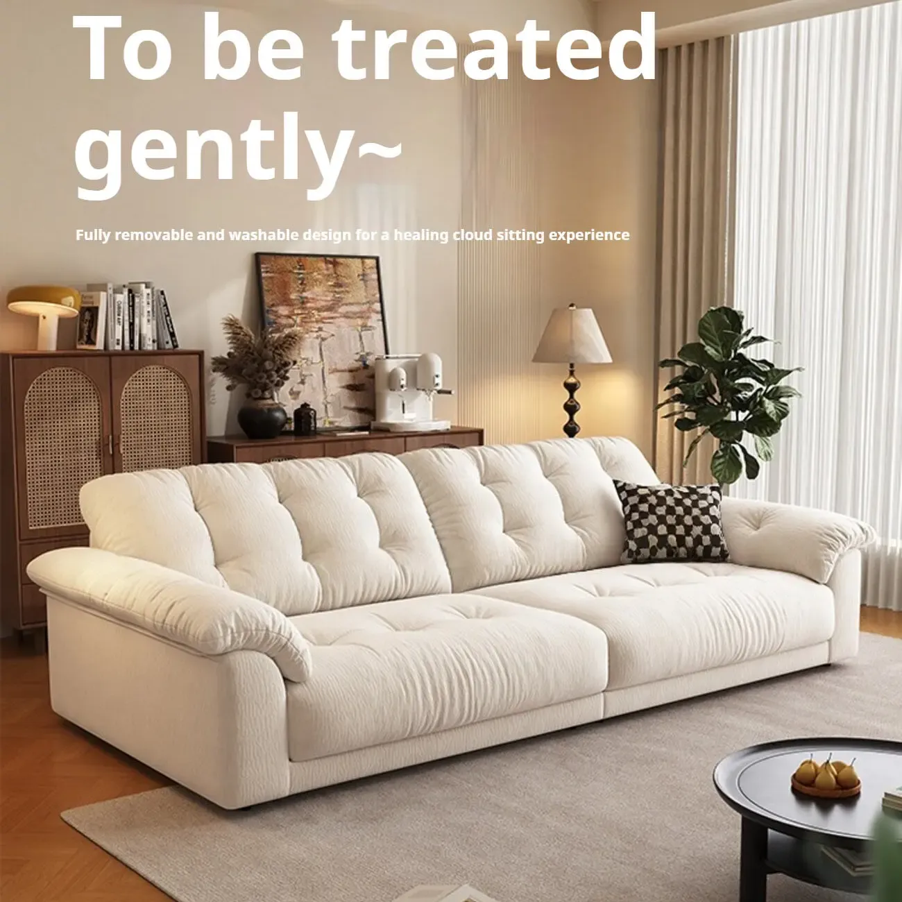 主图-02 Globe Sofa - Removable and Washable Chenille Space Cloud Sofa