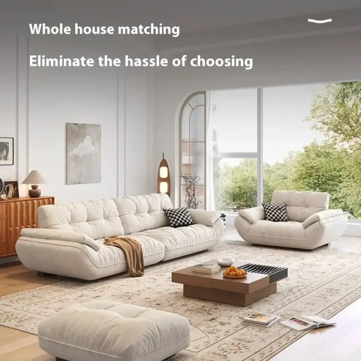 Globe Sofa - New Modern Cream Cloud Sofa Globe Sofa - New Modern Cream Cloud Sofa