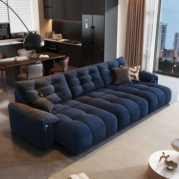 Globe Sofa - Cream folding and telescoping functional sofa