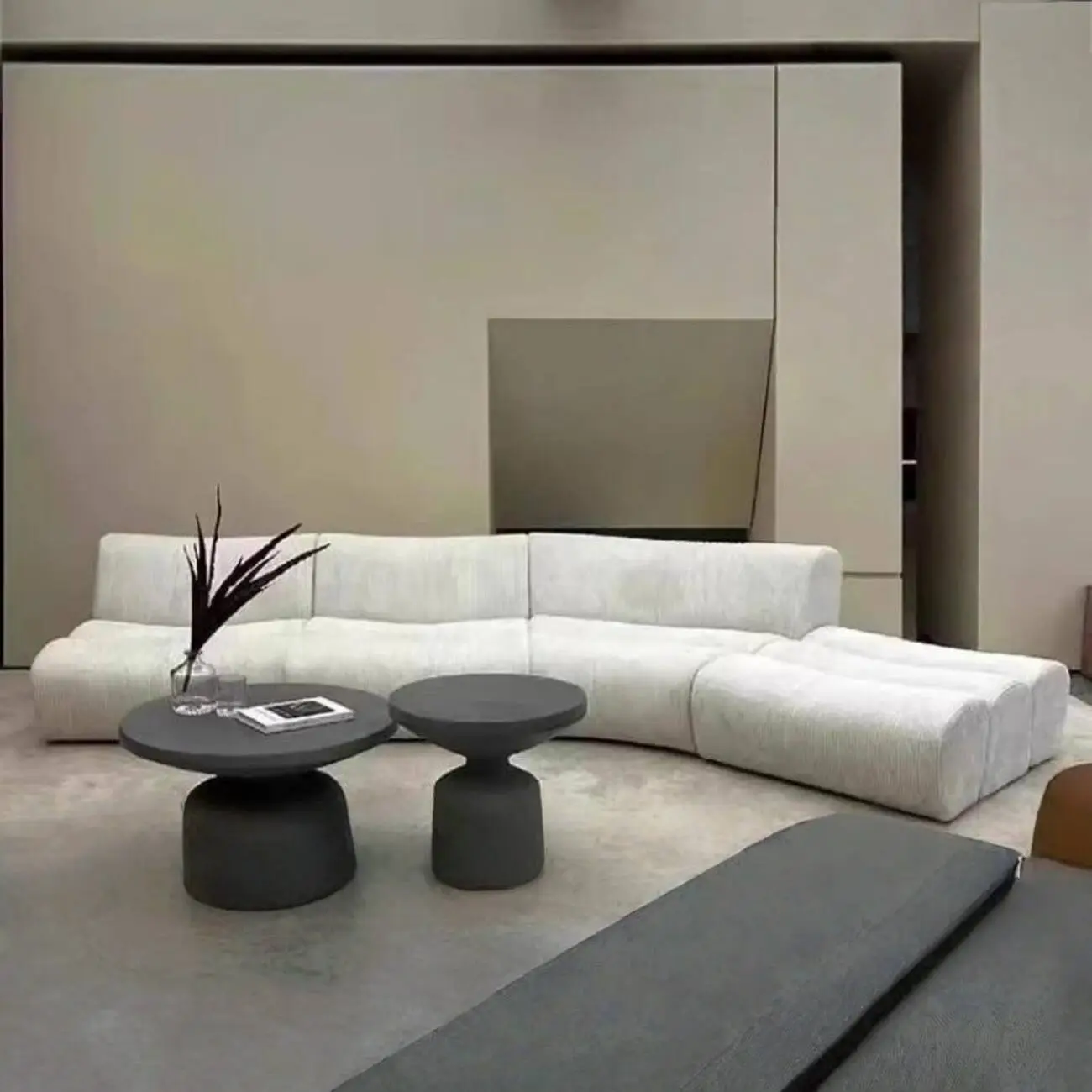 主图-02 Globe Sofa - Boucle Lamb fleece Compressed Sofa