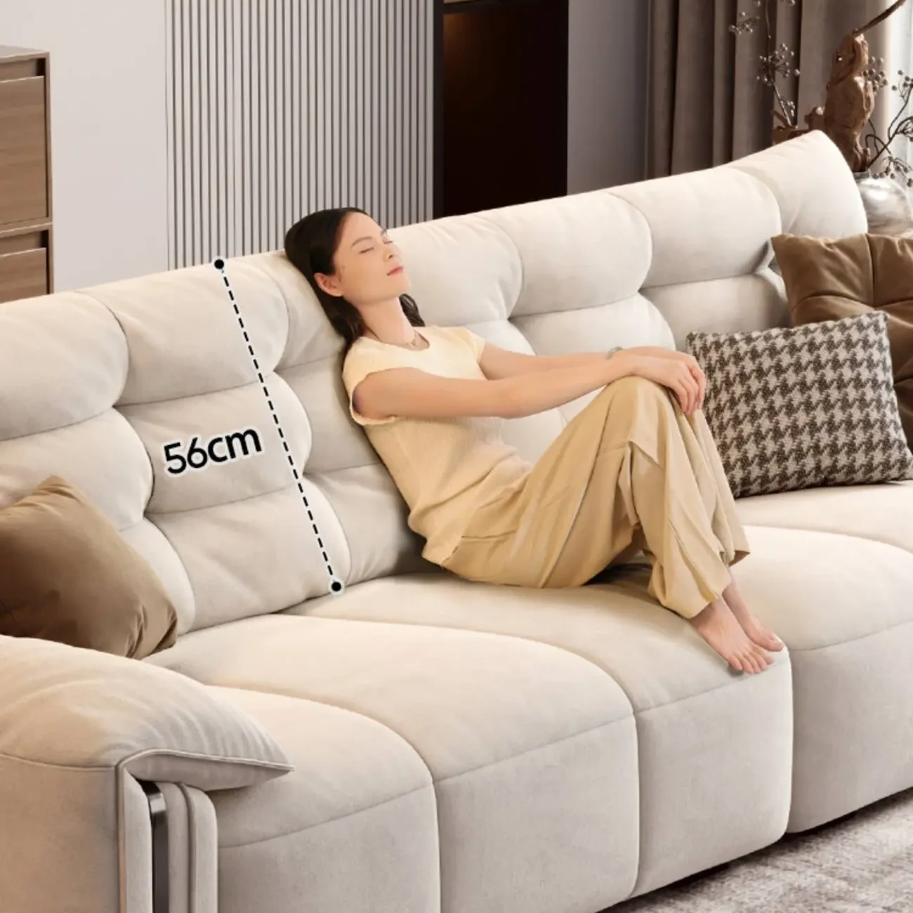 主图-02 Globe Sofa - Modular Italian Minimalist Elephant Ear Cat Scratch Fabric Sofa