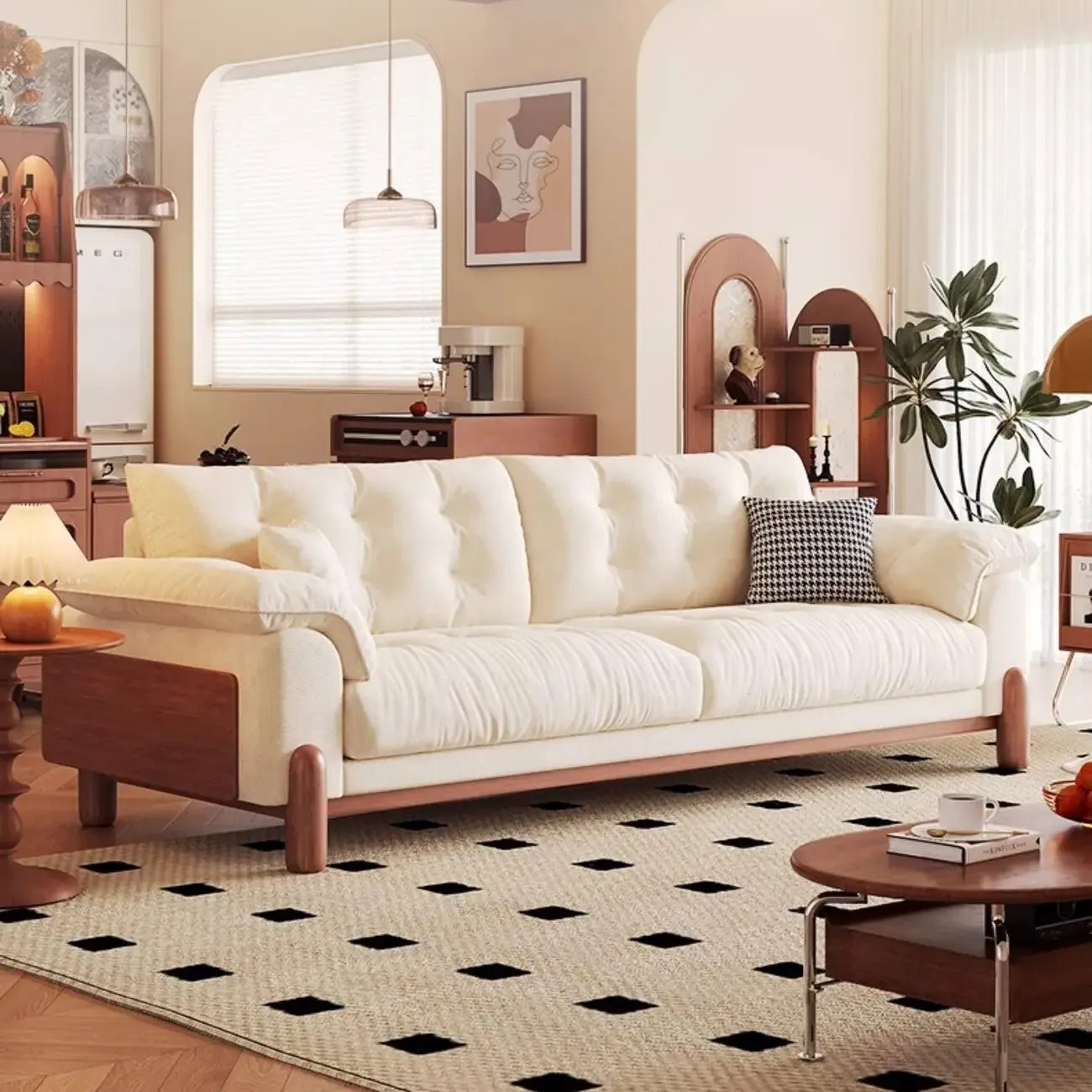 主图-02 Globe Sofa - Nordic Solid Wood Snow Neil Sofa