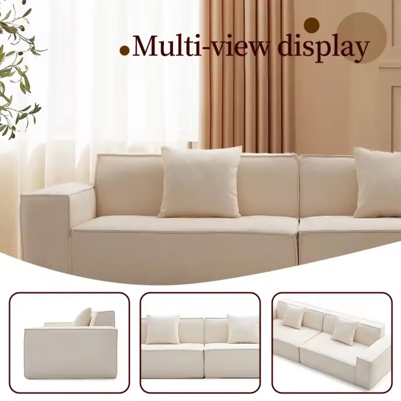 主图-02 Globe Sofa - Tofu block compression sofa