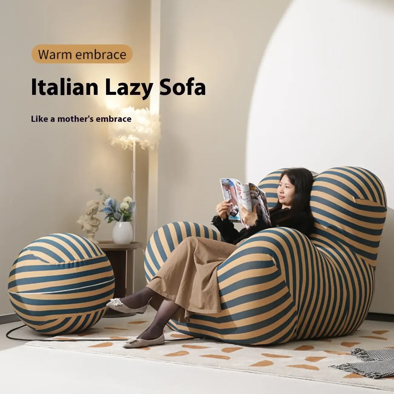 主图-02 Globe Sofa - Mother's Embrace" Compression Sofa Recliner