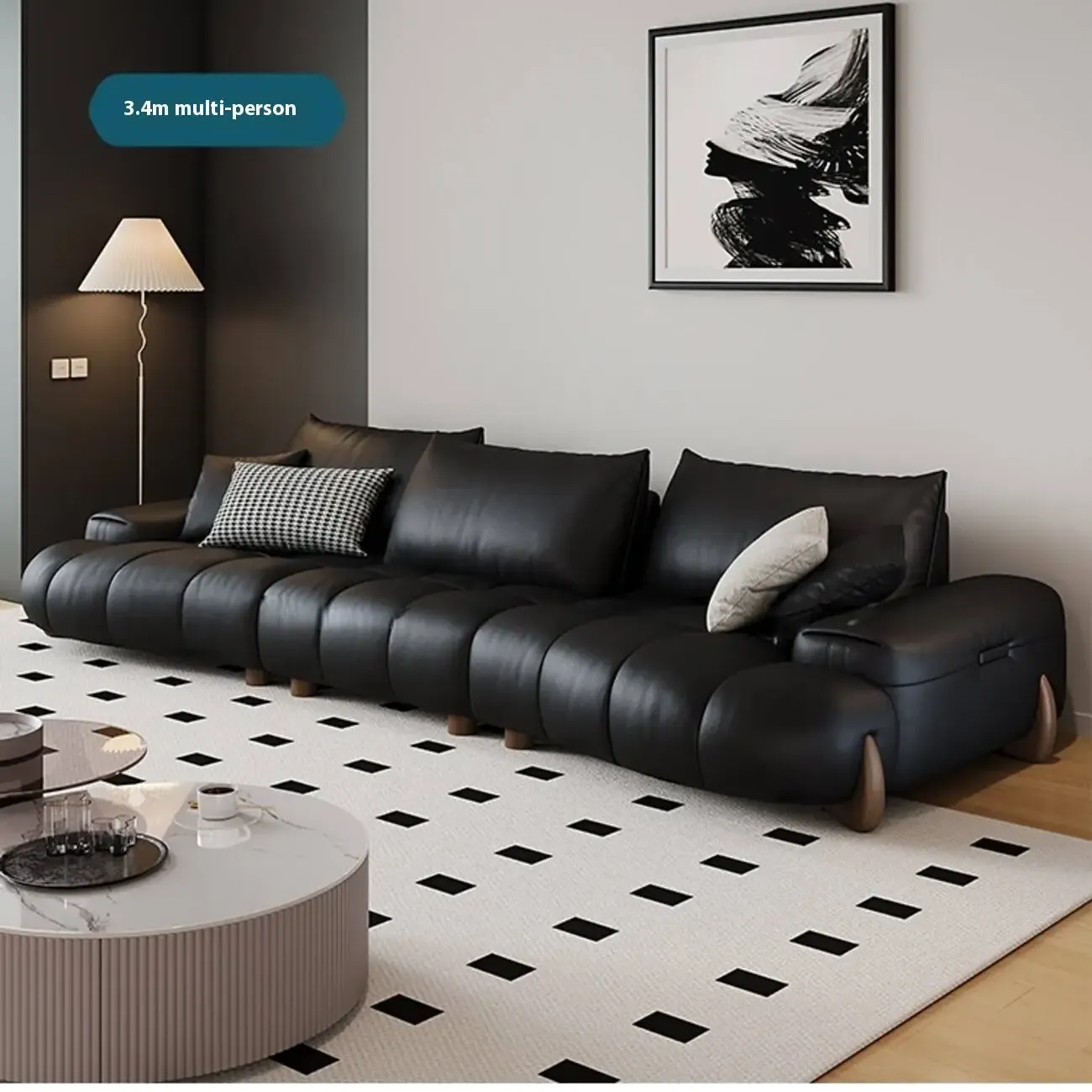 主图-02 Globe Sofa - Mosen Vintage Straight Leather Sofa