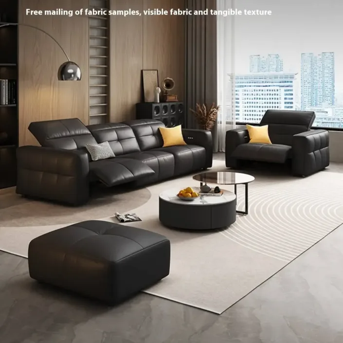 Globe Sofa - Italian Minimalist Genuine Leather Functional Sofa Globe Sofa - Italian Minimalist Genuine Leather Functional Sofa