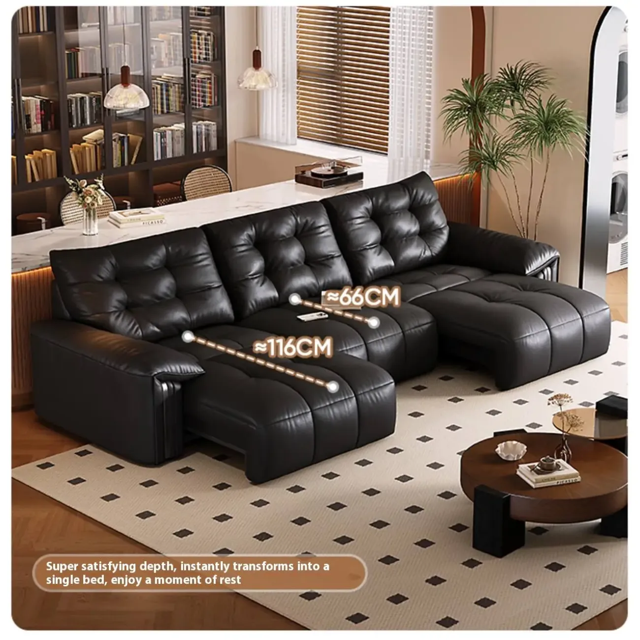 主图-02 Globe Sofa - Electric Reclining Top-Grain Leather Sofa