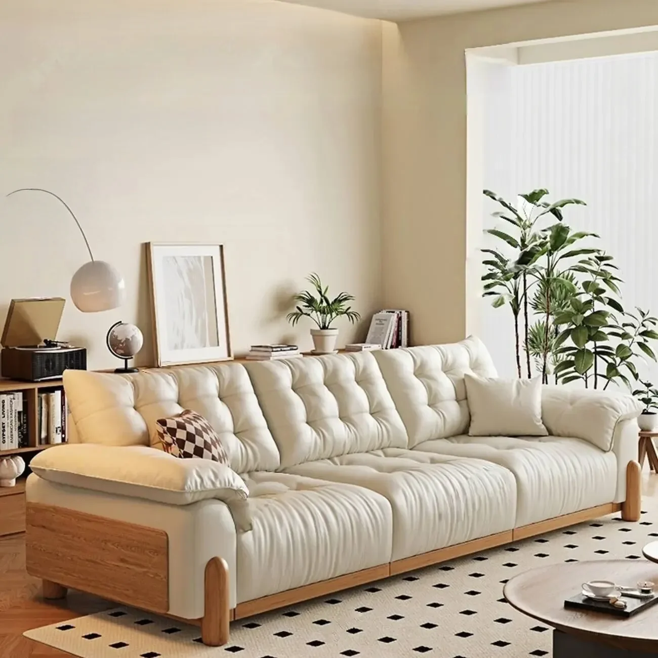 主图-02-464 Globe Sofa - Italian multi-functional extendable leather sofa