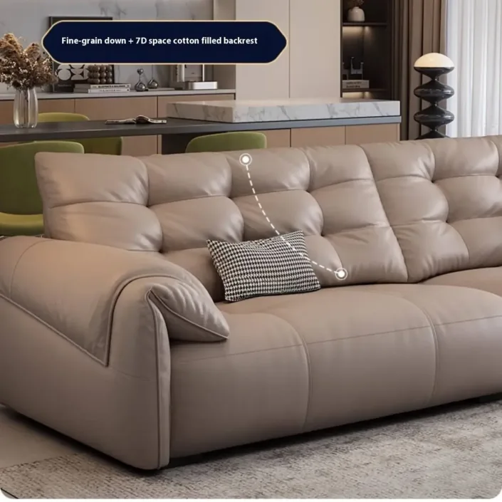 Globe Sofa - Italian-style straight-line top-grain leather sofa Globe Sofa - Italian-style straight-line top-grain leather sofa