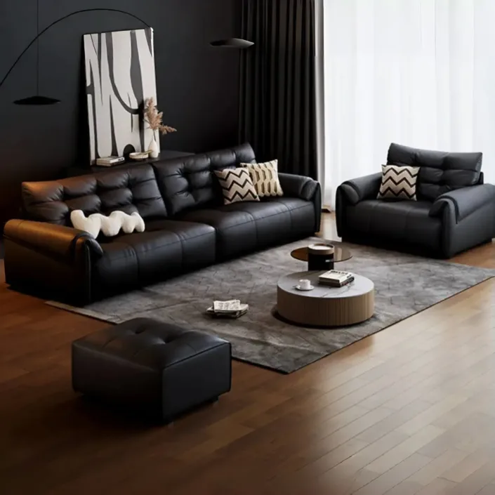 Globe Sofa - Modern Minimalist Italian Top-Grain Leather Sofa Globe Sofa - Modern Minimalist Italian Top-Grain Leather Sofa