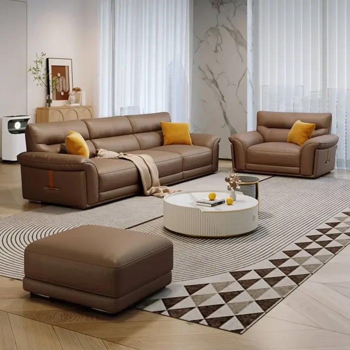 Globe Sofa - Italian Minimalist Light Luxury Top-Grain Leather Sofa Globe Sofa - Italian Minimalist Light Luxury Top-Grain Leather Sofa