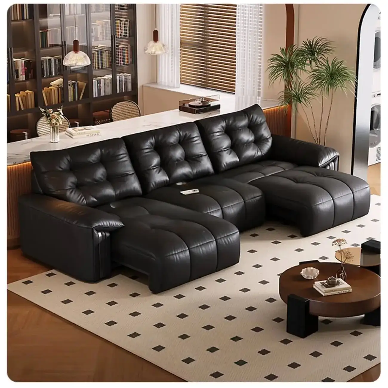 主图-02 Globe Sofa - Electric Reclining Top-Grain Leather Sofa