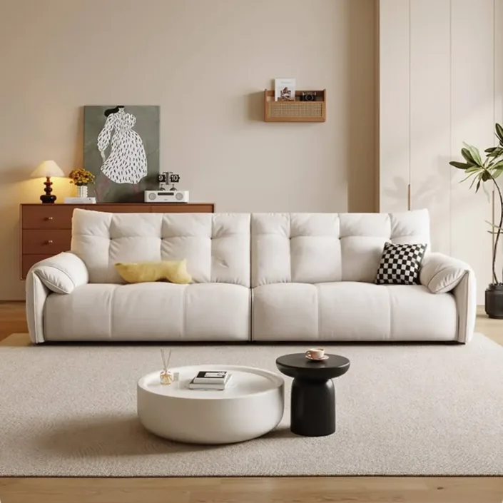 Modular Cat-Proof Fabric Straight Sofa