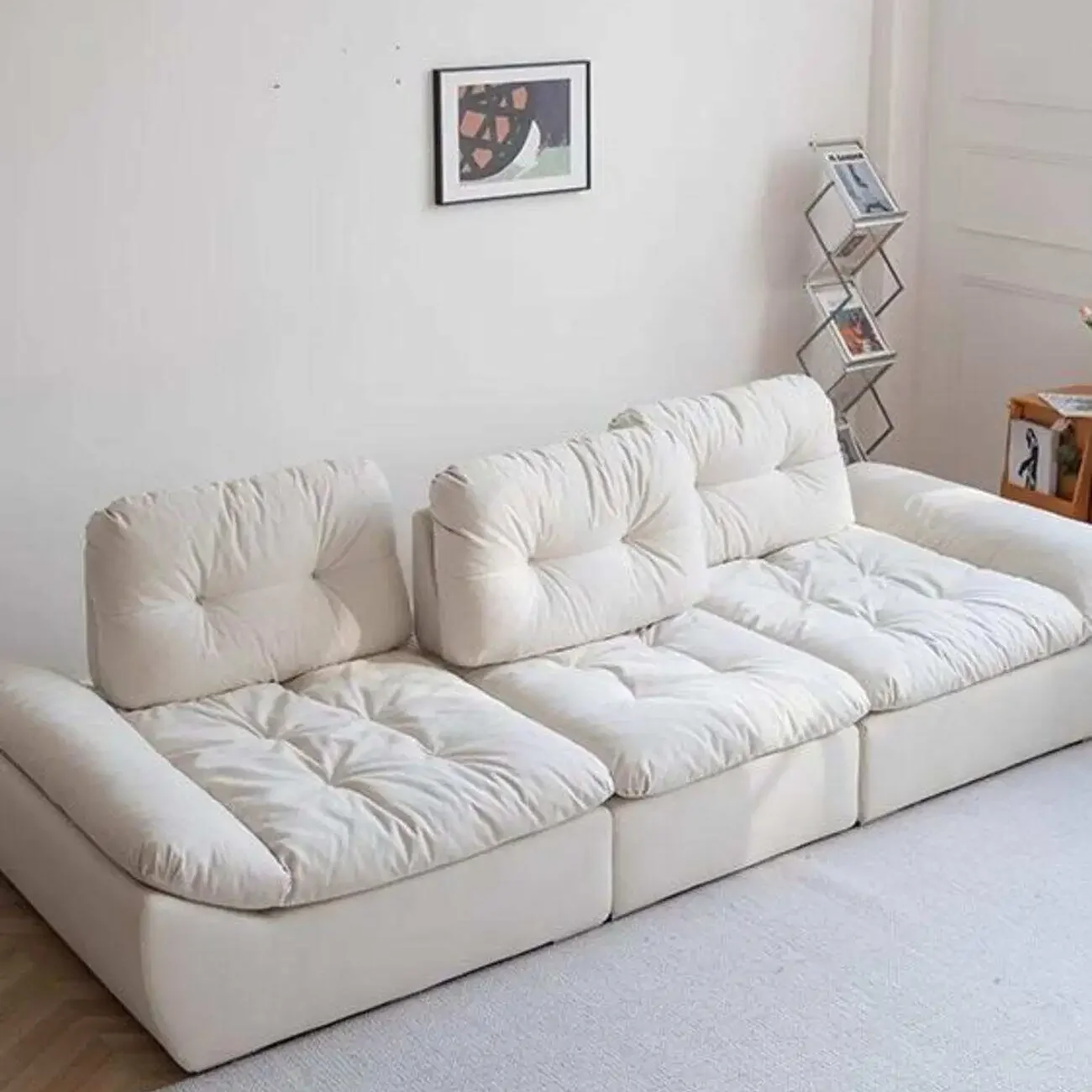 主图-03 Globe Sofa - Extendable Cloud-Patterned Cat-Scratch-Resistant Fabric Sofa