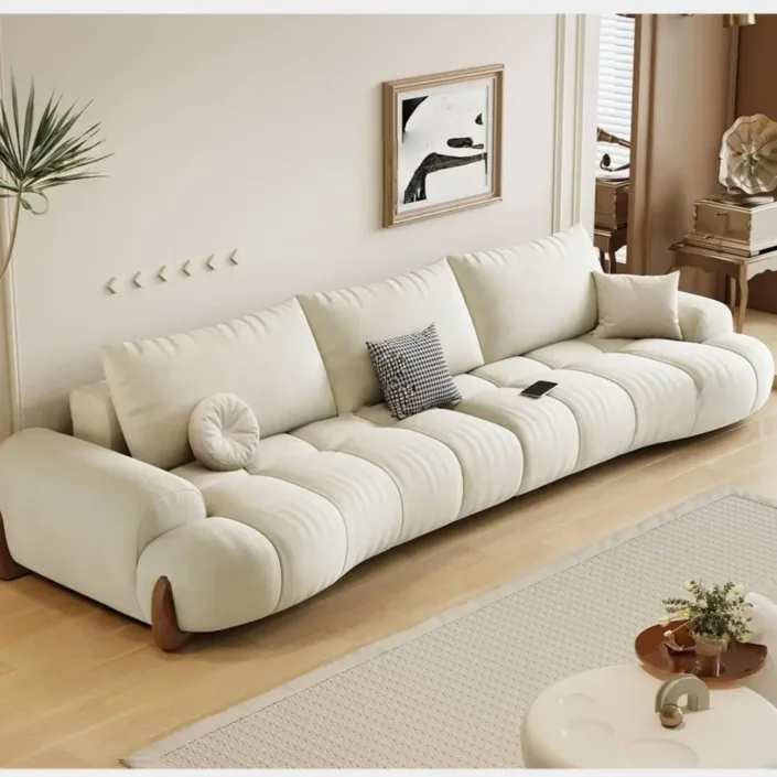 Globe Sofa - New French Curved Tech Fabric Sofa Globe Sofa - New French Curved Tech Fabric Sofa