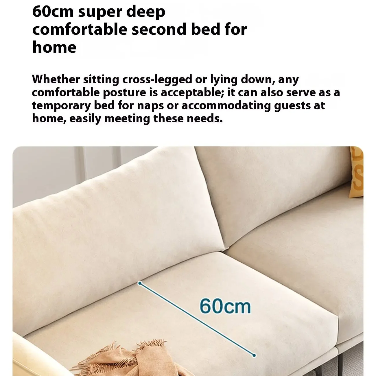 主图-03 Globe Sofa - Creamy Style Tech Antibacterial Scratch-Resistant Sofa
