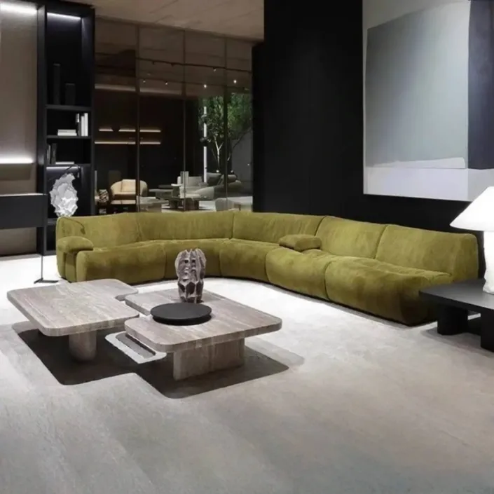Globe Sofa - Boucle Lamb fleece Compressed Sofa Globe Sofa - Boucle Lamb fleece Compressed Sofa